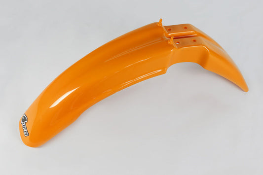 UFO Plast PLASTIC FRONT FENDER, ORG/CLR