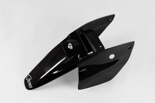 UFO Plast PLASTIC REAR FENDER, BLK/BLK