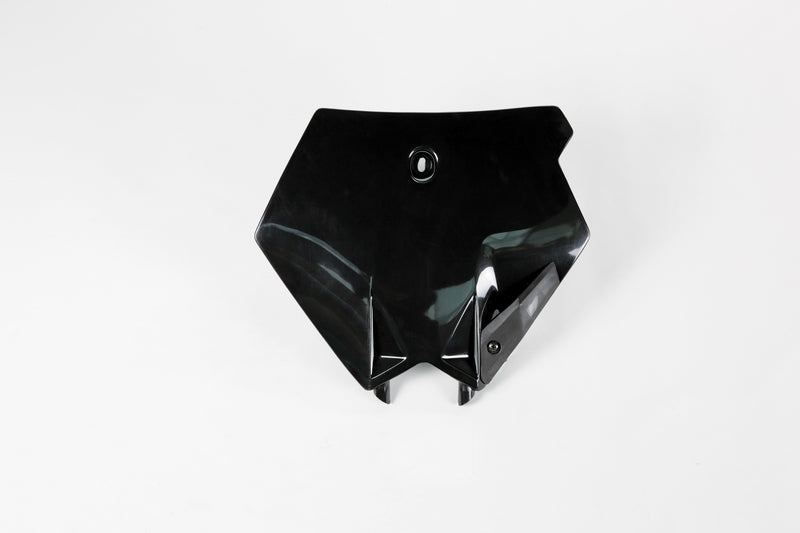 UFO Plast PLASTIC FRONT PLATE, BLK/BLK
