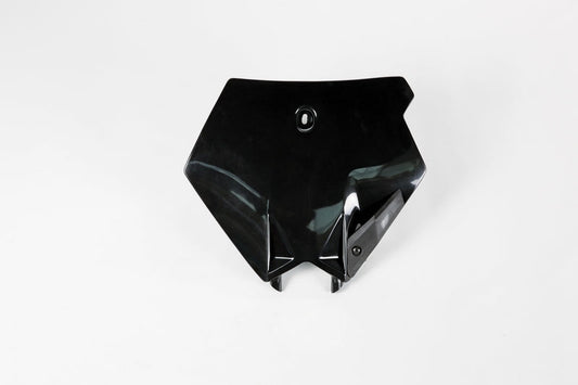 UFO Plast PLASTIC FRONT PLATE, BLK/BLK
