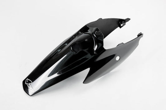 UFO Plast PLASTIC REAR FENDER, BLK/BLK