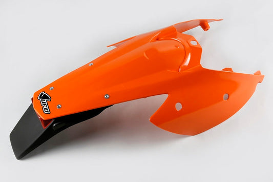 UFO Plast PLASTIC REAR FENDER, ORG/ORG