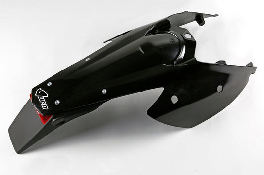UFO Plast PLASTIC REAR FENDER, BLK/BLK