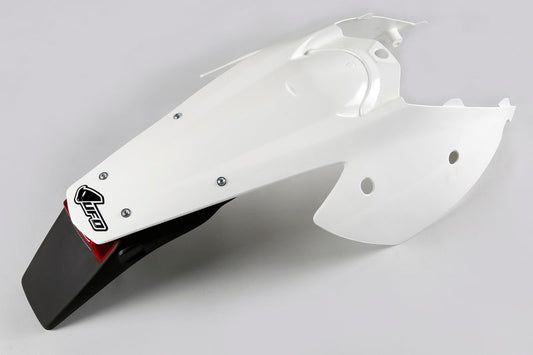 UFO Plast PLASTIC REAR FENDER, WHT/WHT