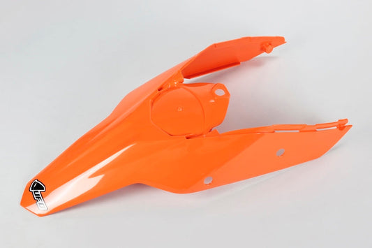 UFO Plast PLASTIC REAR FENDER, ORG/ORG