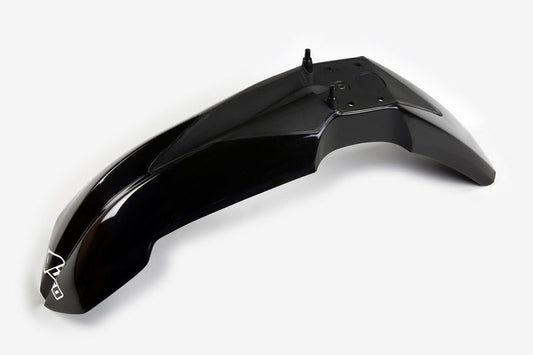 UFO Plast PLASTIC FRONT FENDER, BLK/BLK