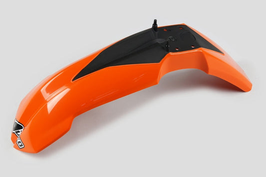 UFO Plast PLASTIC FRONT FENDER, ORG/ORG