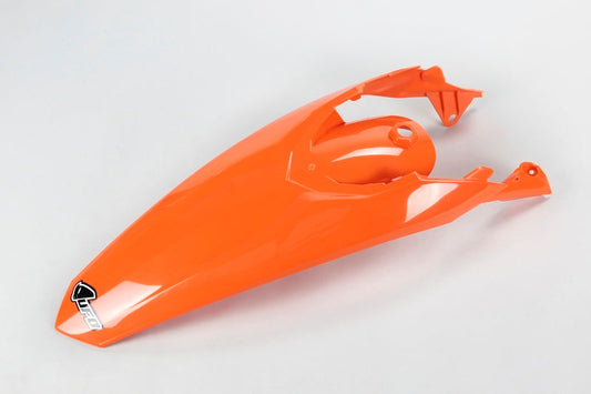 UFO Plast PLASTIC REAR FENDER, ORG/ORG