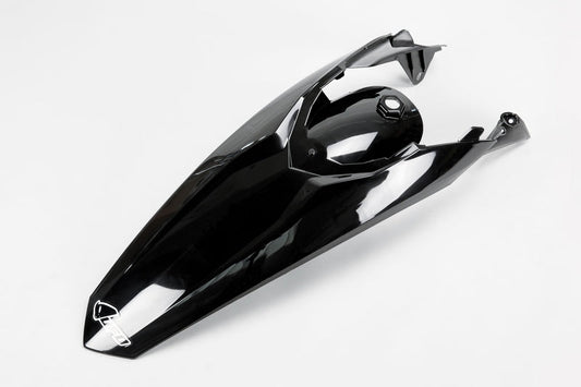 UFO Plast PLASTIC REAR FENDER, BLK/BLK