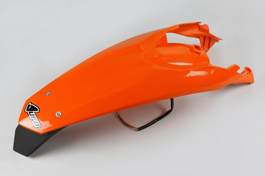 UFO Plast PLASTIC REAR FENDER, ORG/ORG