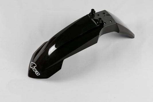 UFO Plast PLASTIC FRONT FENDER, BLK/BLK