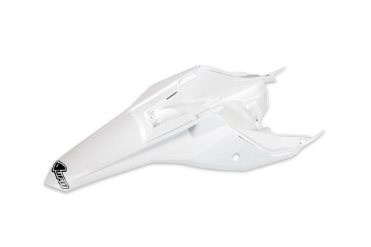 UFO Plast PLASTIC REAR FENDER, WHT/WHT