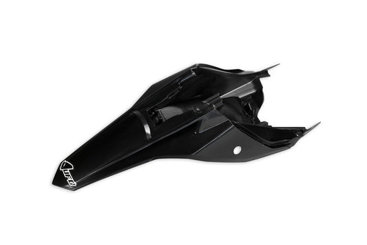 UFO Plast PLASTIC REAR FENDER, BLK/BLK