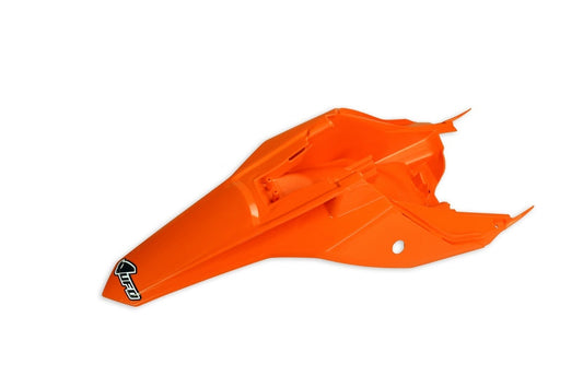 UFO Plast PLASTIC REAR FENDER, ORG/ORG
