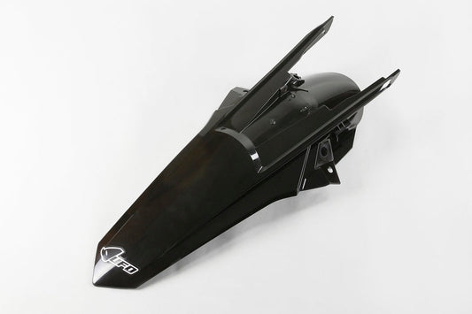 UFO Plast PLASTIC REAR FENDER, BLK/BLK