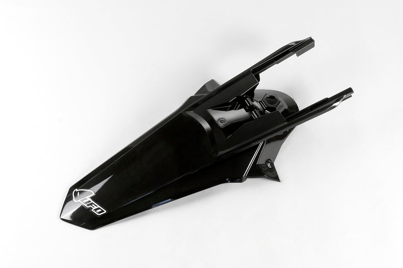 UFO Plast PLASTIC REAR FENDER, BLK/BLK