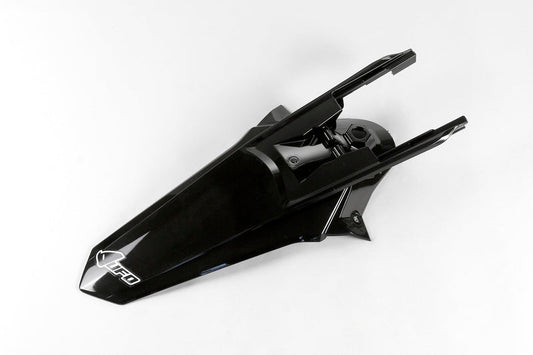 UFO Plast PLASTIC REAR FENDER, BLK/BLK