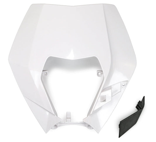 UFO Plast PLASTIC FRONT PLATE, WHT/WHT