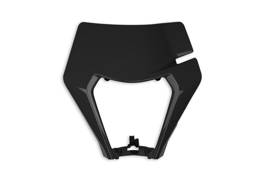 UFO Plast PLASTIC FRONT PLATE, BLK/BLK