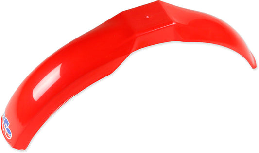 UFO Plast PLASTIC FRONT FENDER, RED/RED
