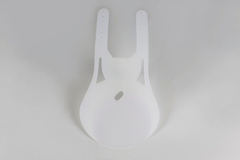 UFO Plast PLASTIC FRONT PLATE, WHT/WHT
