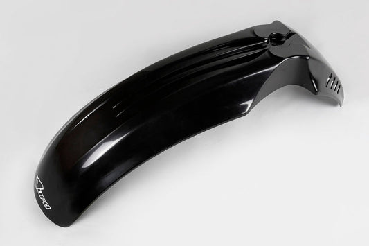 UFO Plast PLASTIC FRONT FENDER, BLK/BLK