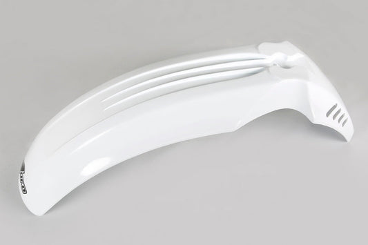 UFO Plast PLASTIC FRONT FENDER, WHT/WHT