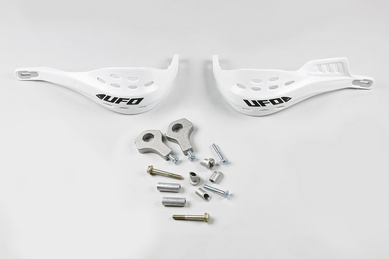 UFO Plast HANDGUARD JUMPY SUPERMOT, WHT/WHT