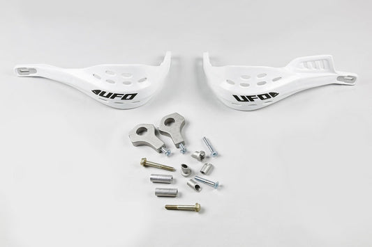 UFO Plast HANDGUARD JUMPY SUPERMOT, WHT/WHT