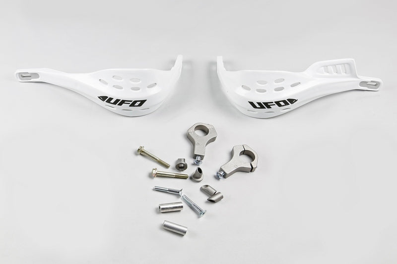 UFO Plast HANDGUARD JUMPY SUPERMOT, WHT/WHT