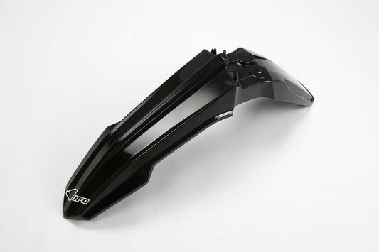 UFO Plast PLASTIC FRONT FENDER, BLK/BLK