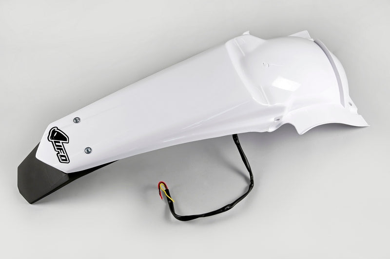 UFO Plast PLASTIC REAR FENDER, WHT/WHT