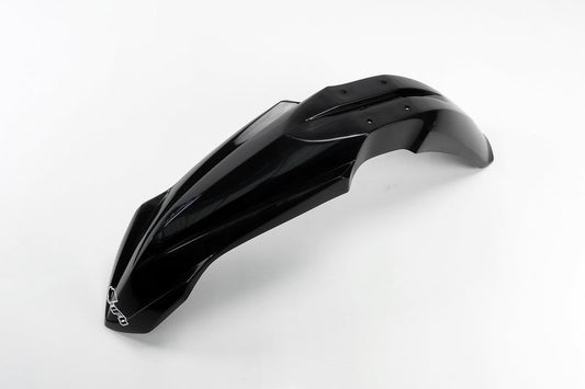 UFO Plast PLASTIC FRONT FENDER, BLK/BLK