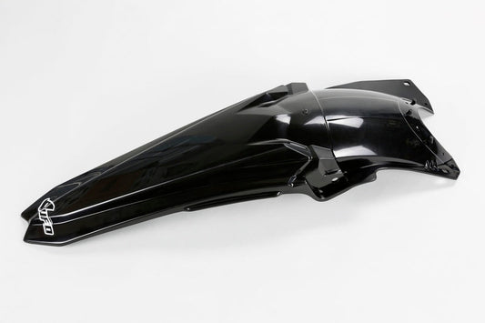 UFO Plast PLASTIC REAR FENDER, BLK/BLK