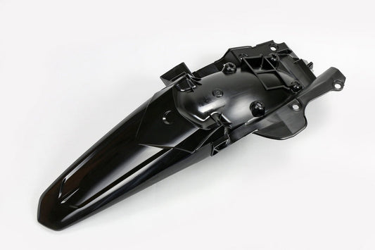 UFO Plast PLASTIC REAR FENDER, BLK/BLK