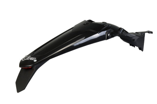 UFO Plast PLASTIC REAR FENDER, BLK/BLK