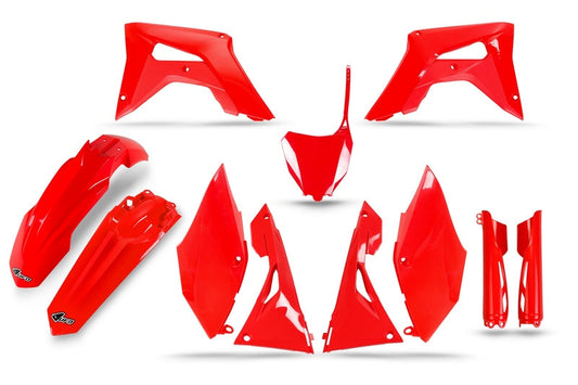 UFO Plast PLASTICS KIT GREY RED BLACK HONDA