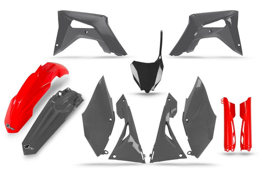 UFO Plast PLASTICS KIT RED HONDA CRF 250R