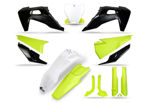 UFO Plast PLASTICS KIT WHITE BLACK FLU HUSQVAR