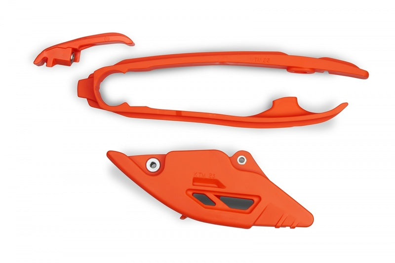 UFO Plast CHAIN GUIDE+SWINGARM SLIDER, ORG