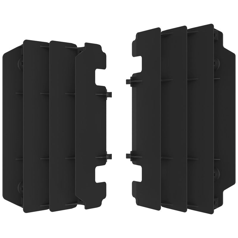 Polisport Radiator Louvers Black - Kawasaki KX250