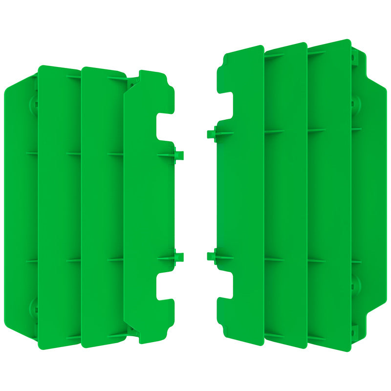 Polisport Radiator Louvers Green Kawasaki KX125