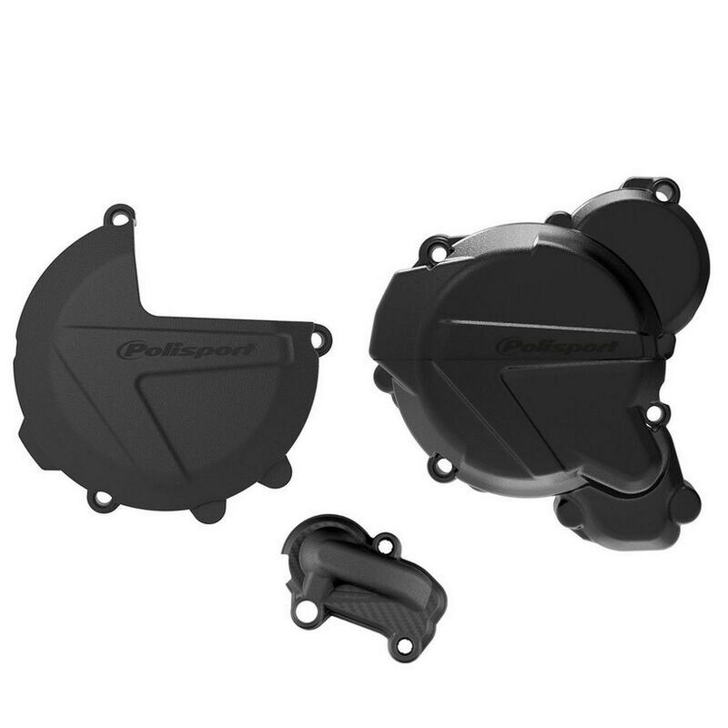 Polisport Clutch, Ignition And Water Pump Cover Protection Set - KTM 250 / 300 EXC / XC-W (17-22)