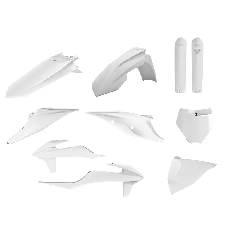 Polisport Plastic Kit White - KTM SX/SX-F