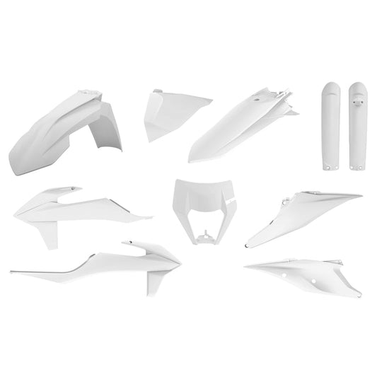 Polisport Plastic Kit White - KTM EXC/EXC-F