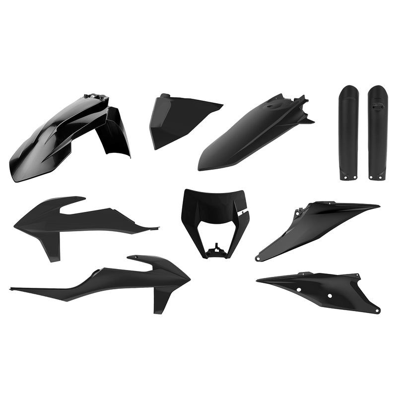 Polisport Plastic Kit Black - KTM EXC/EXC-F