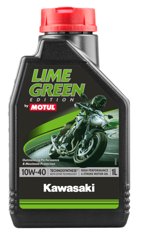 Motul Kawasaki Lime Green 10W40 4 L