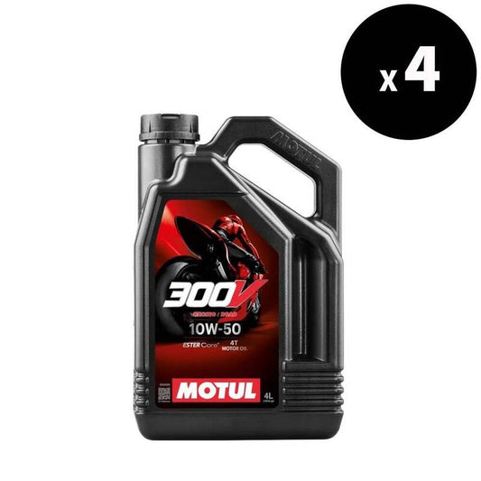 Motul 300V Road Racing 10W-50 4 L X 4
