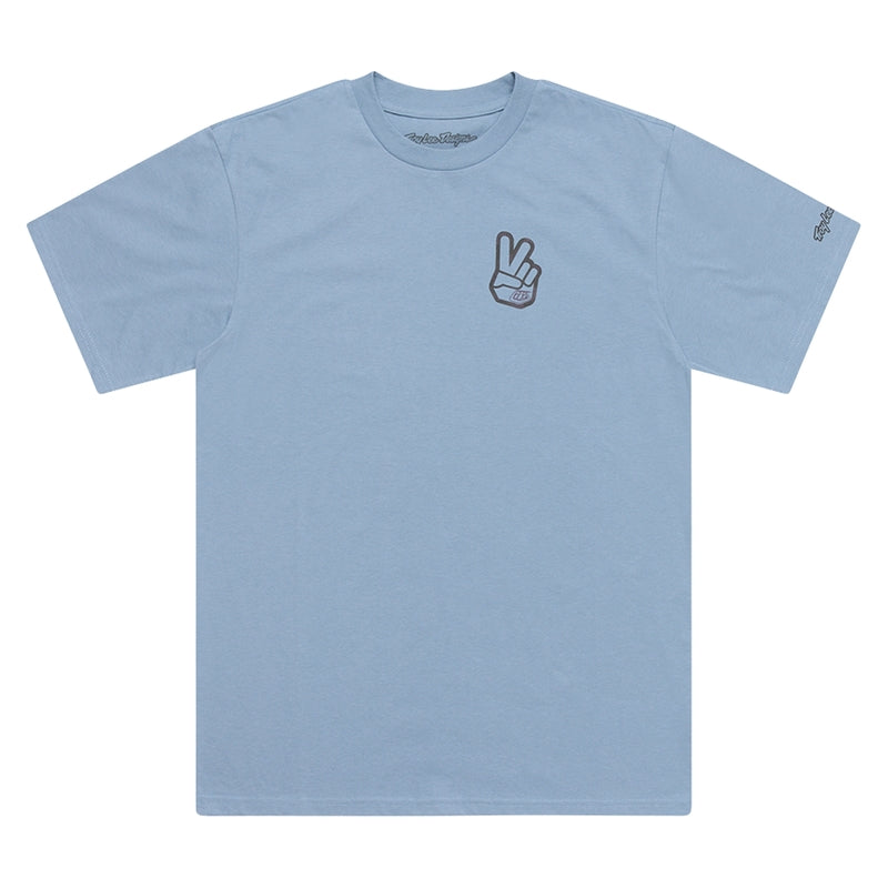Peace Out T-Shirt Blauw L