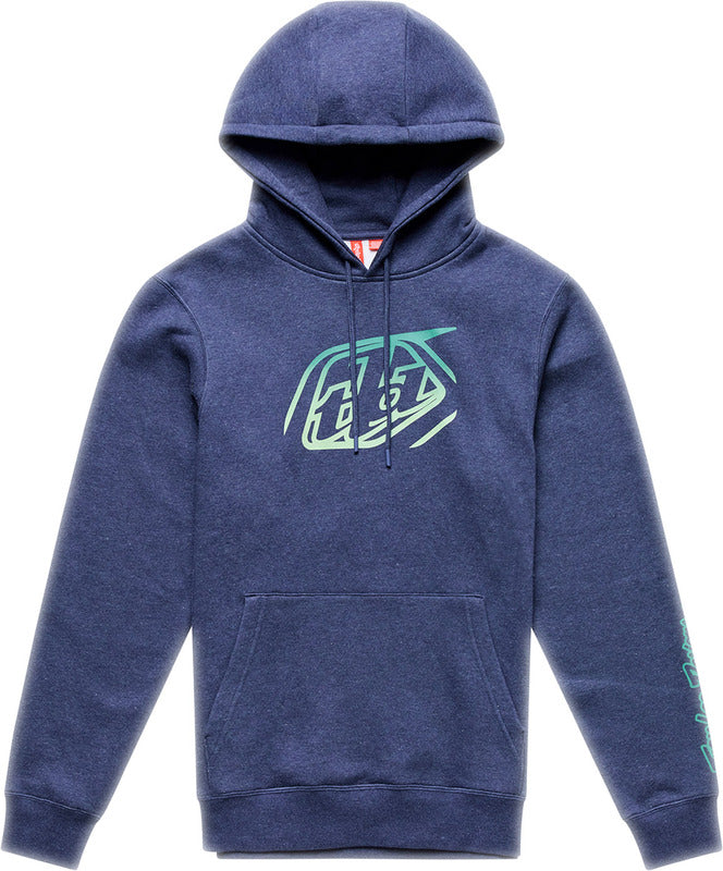 Badge Hoodie Donkerblauw & Grijs & Zwart L